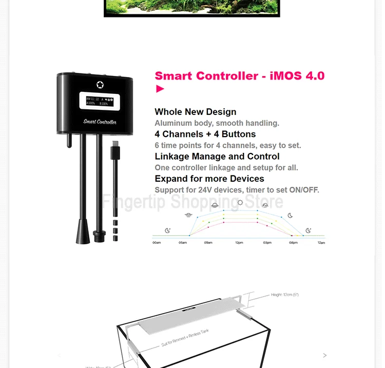 MICMOL G3 AQUA Air900LEDライト＋Bluetoothセット MicMol G3 AQUA Air Series IPhone Style Aquarium Full