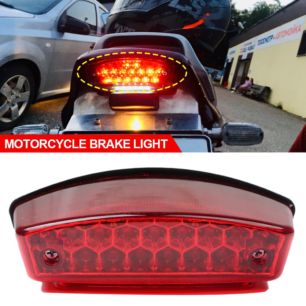 21LEDUniversalMotorcycleBrakeLightLicensePlateRearStopIndicatorForDucatiMonster400