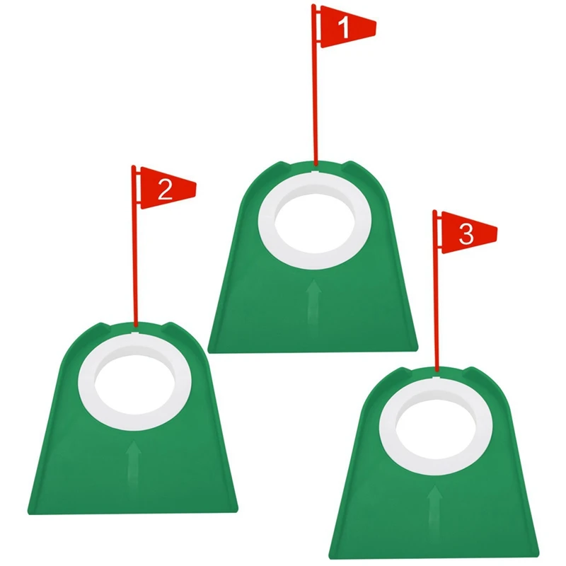 6 Piece Golf Green Putter Disc Plastic Golf Detachable Putter Disc Indoor Plastic Golf Putter Disc Plastic