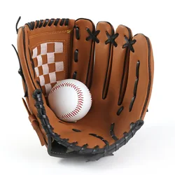 Enhanced Title: 

Outdoor Sports Baseball and Softball Glove - 9.5 Left Hand Training Equipment (Brown 9.5in)