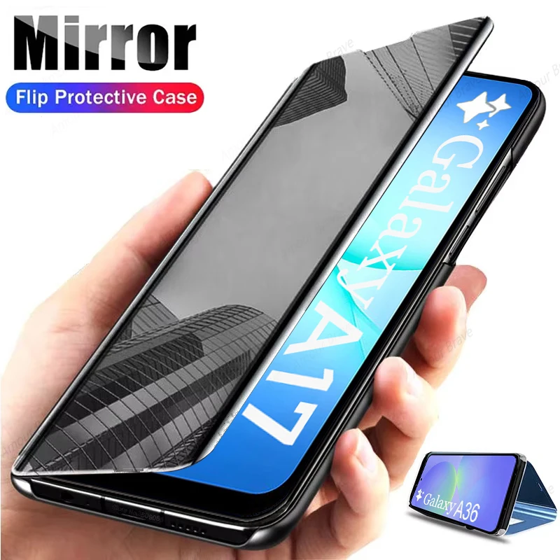 Premium Mirror Flip Phone Case - Sleek and Stylish Protective Cover