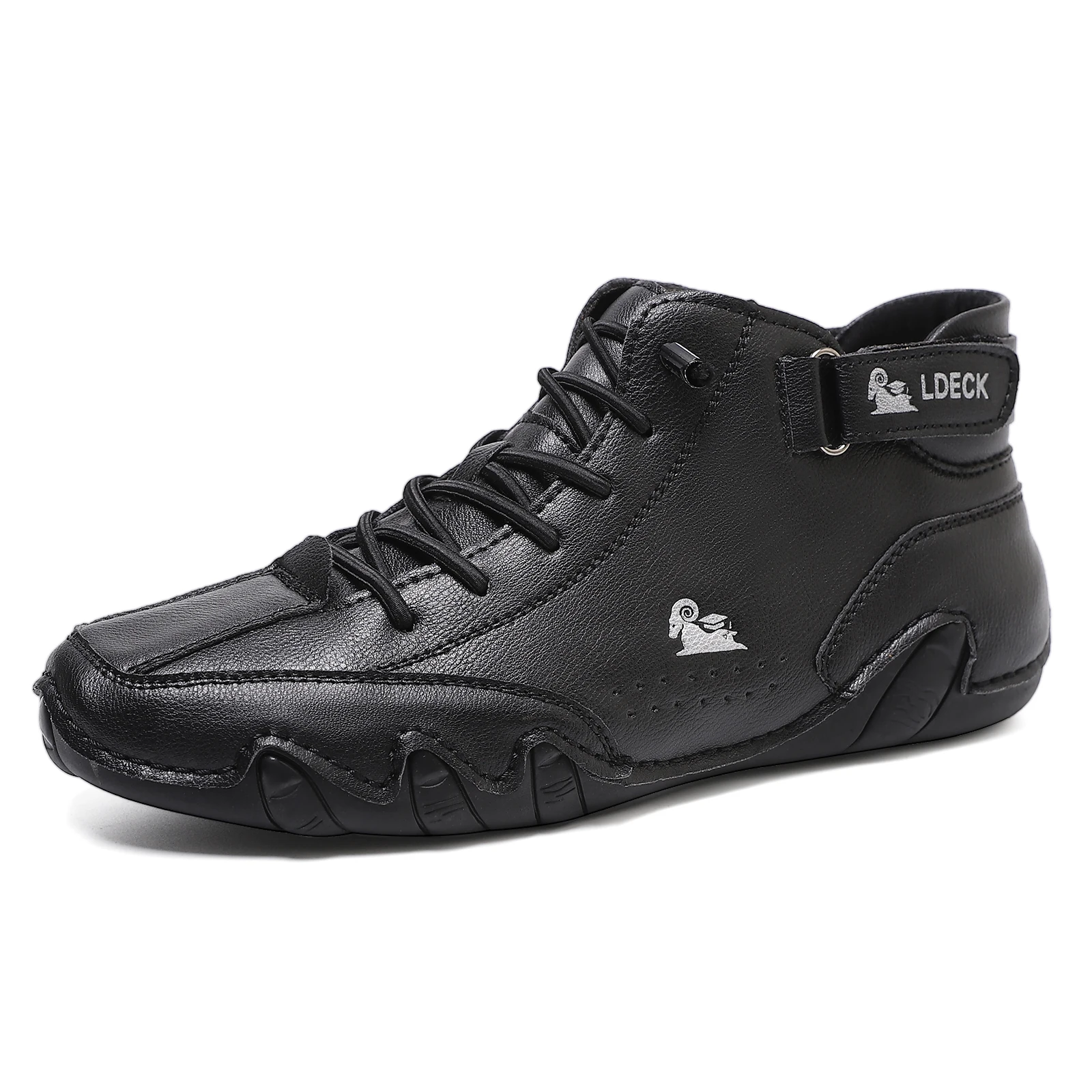 Men Boots Casual Motorcycle Winter Shoes 2024 Waterproof High Top Sneakers Luxury Footwear