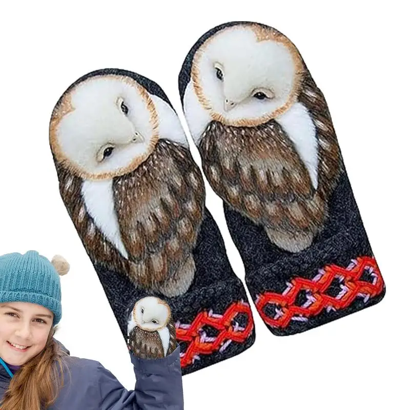

Furry Gloves Adorable Crocheting Animal Gloves Outdoor Activities Supplies Mittens For Fishing Hiking Camping Cycling
