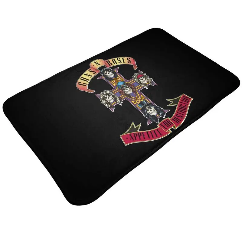 Guns N Roses Appetite For Destruction Mat Rug Carpet Decor Popular Washable Kitchen Mat Entrance Mat