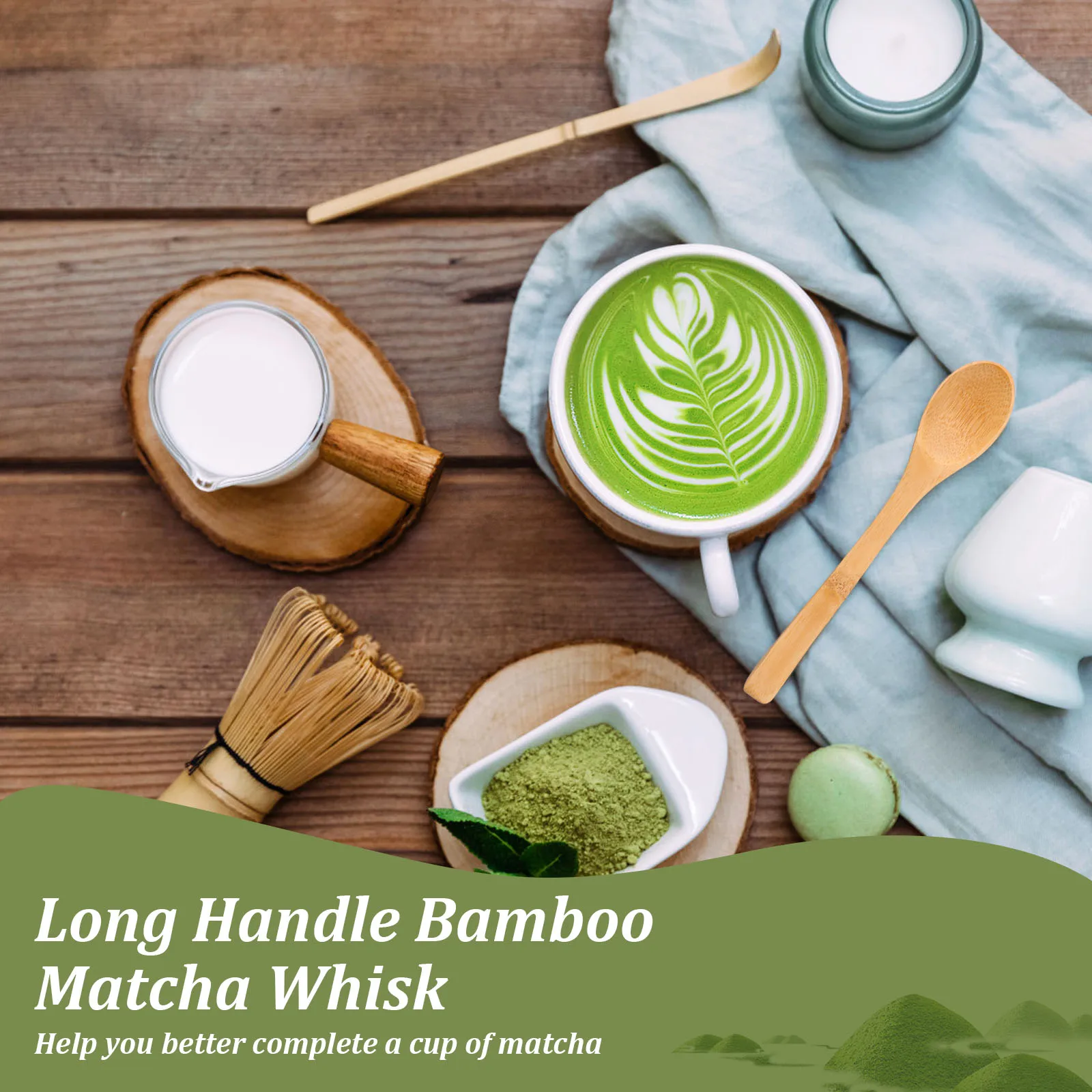 Tea Set Japanese Tea Set Matcha Whisk (Chasen) Spoon And Scoop (Chashaku) Brush Matcha Bamboo Tool Accessories