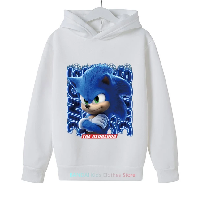 Sonic the Hedgehog Sweat Enfant Garcon Sonic, Sweats à Capuche