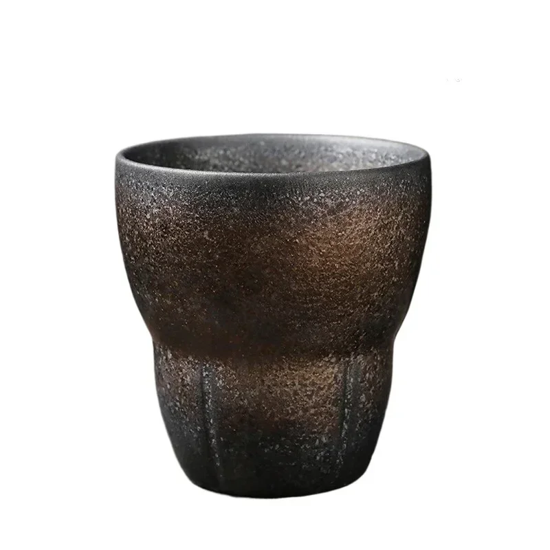 1pc 150ml Japanese Ceramic Coffee Cup Pottery Espresso Cups Vintage Kung Fu Tea Cup Office and Household Water Mug Wholesale