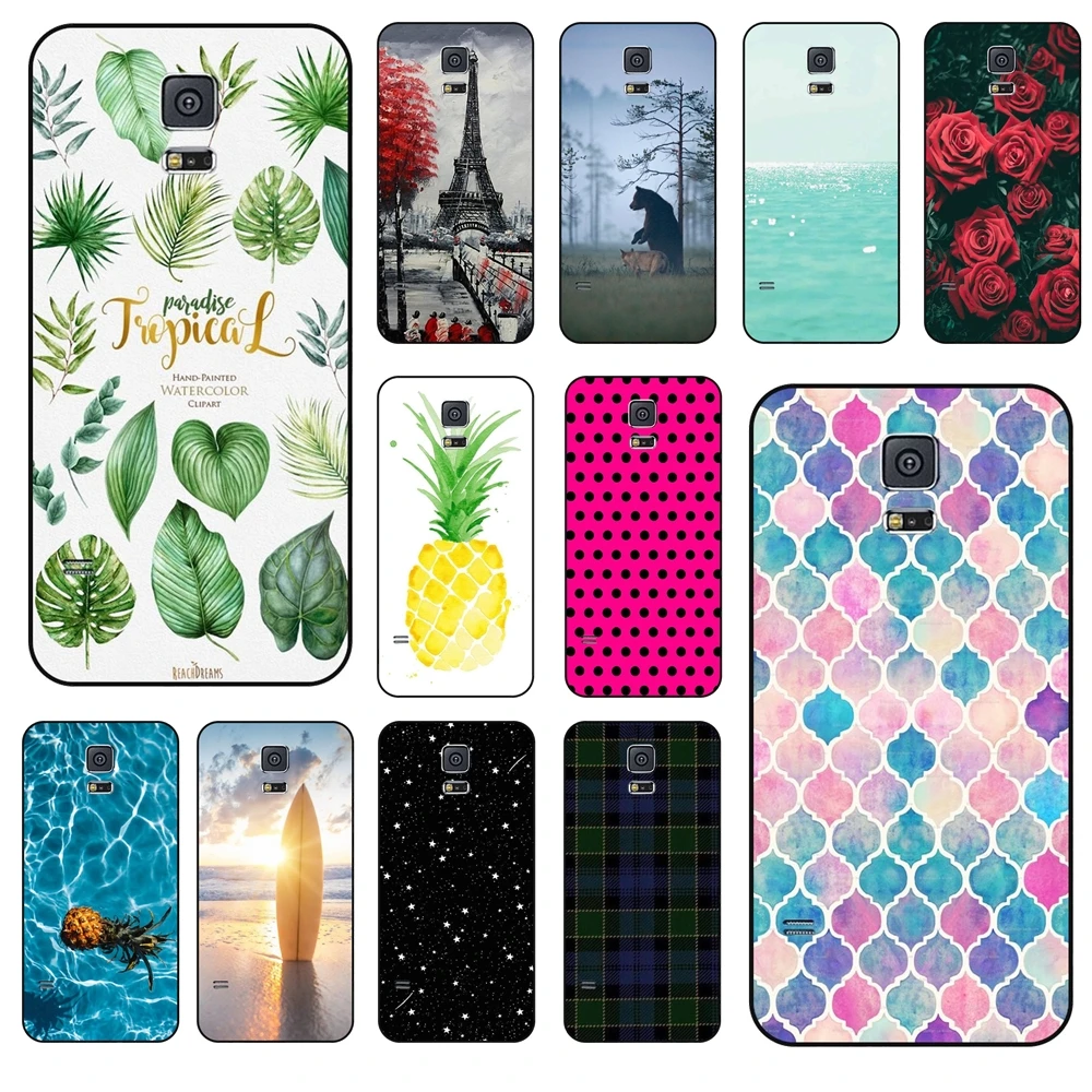 Custodie Morbide Per Telefoni Cover Morbida In Tpu Per Samsung Galaxy S5 Rose Flower Spedizione Gratuita Per Accessori Samsung Galaxy S5