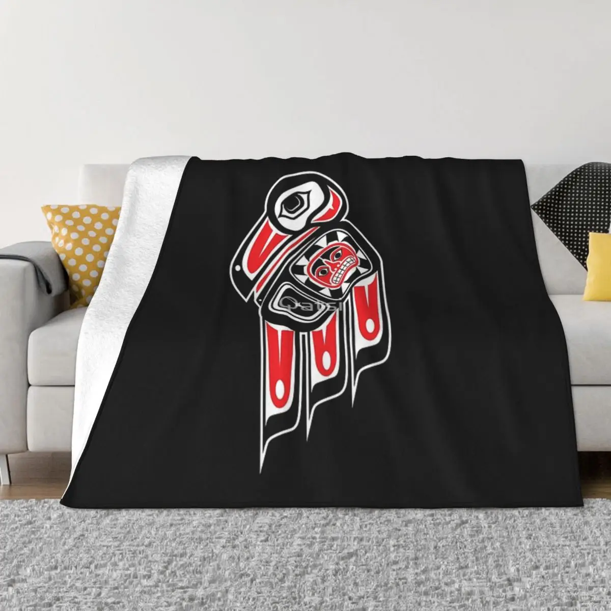 Haida Raven Una Coperta In Micro Pile Ultra-Morbida