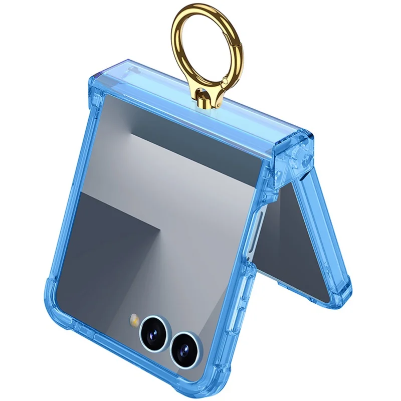 Luxury Ring Holder Airbag Hinge Protection Phone Case - Candy Clear Cover