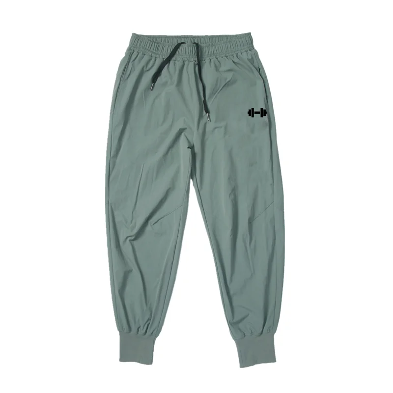 Mens Joggers Pants Summer Dumbbell Sweatpants Streetwear Fitness Tracksuit Jogging Pants Men Gym Clothing Muscle Sports Trousers