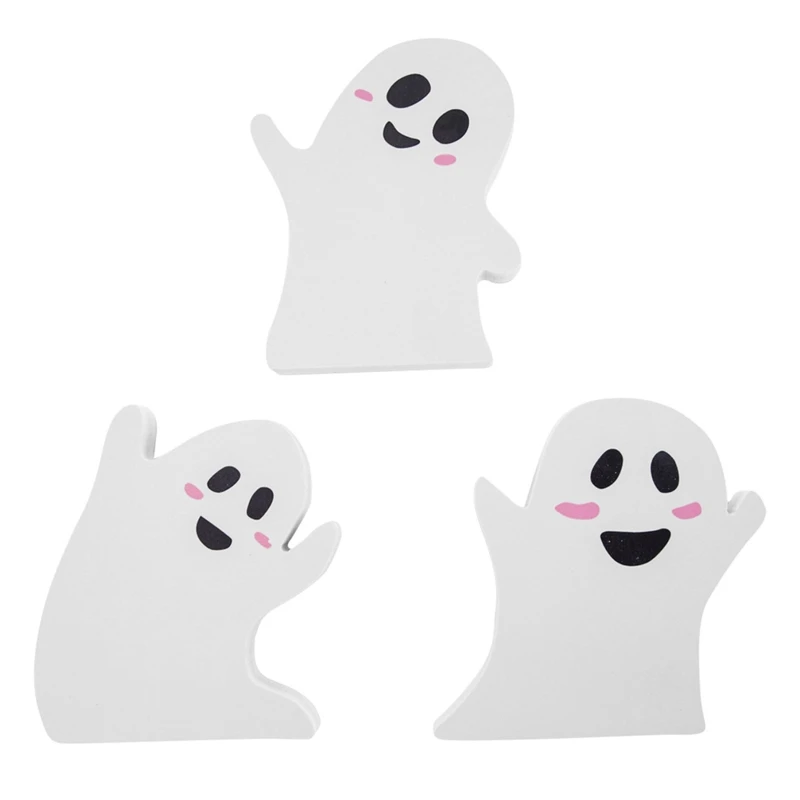 

Halloween Horror Ghost Ornament 3pcs/set Desktop Crafts Creative Gift Supplies for Home Festival Party Tabletop Decor