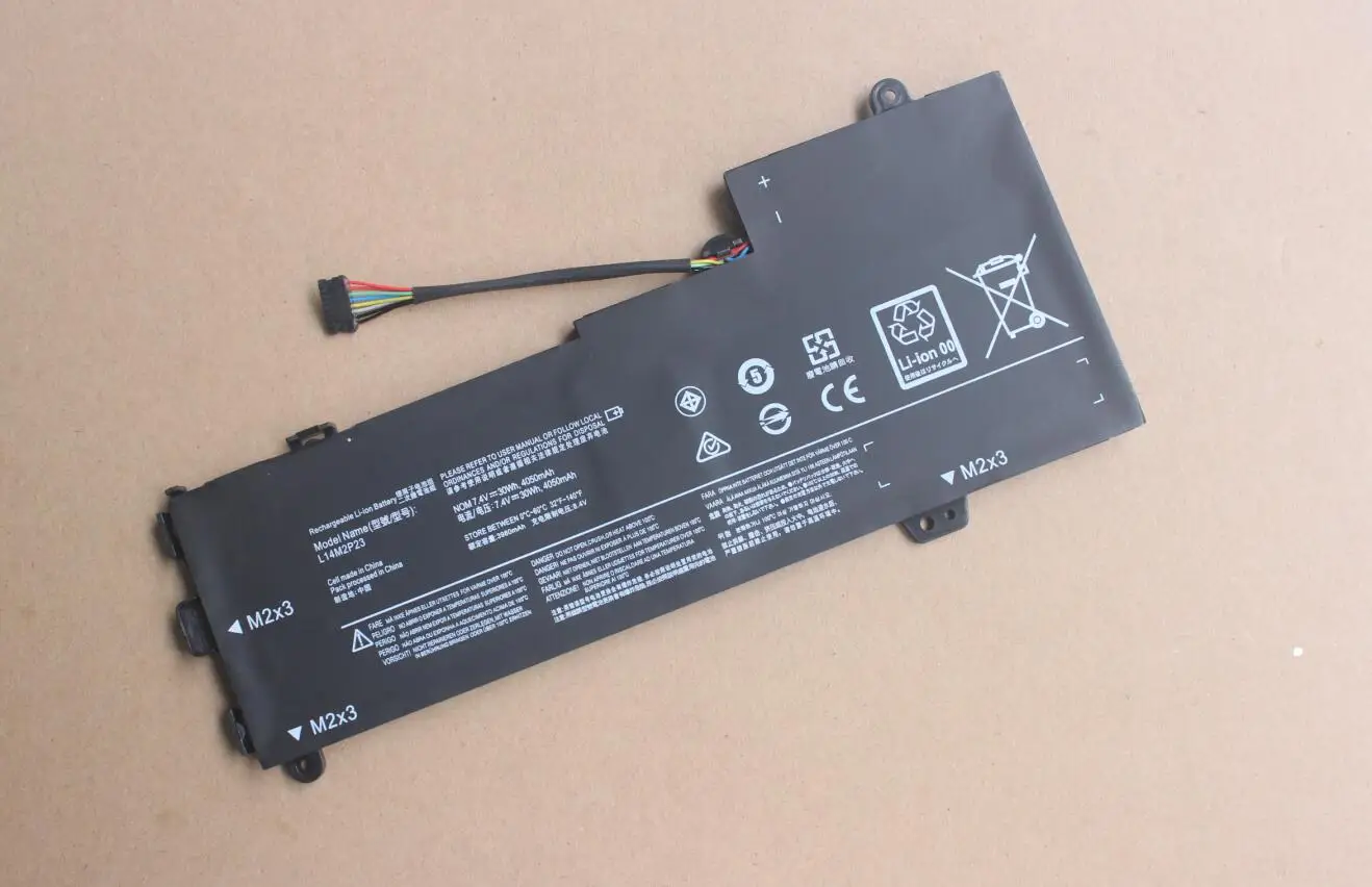 Bateria do Portátil Lenovo Ideapad Series 7.4v 30wh L14m2p23 L14m2p24 L14l2p22 L14s2p22 U31 U30 E3180 E3170 Series - Imagem 5