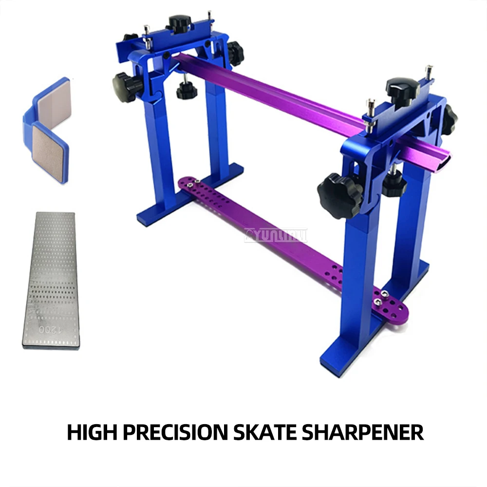 

Speed skating skate sharpener holder diamond double-sided sharpening stone edging stone short track skate shoes aluminum alloy