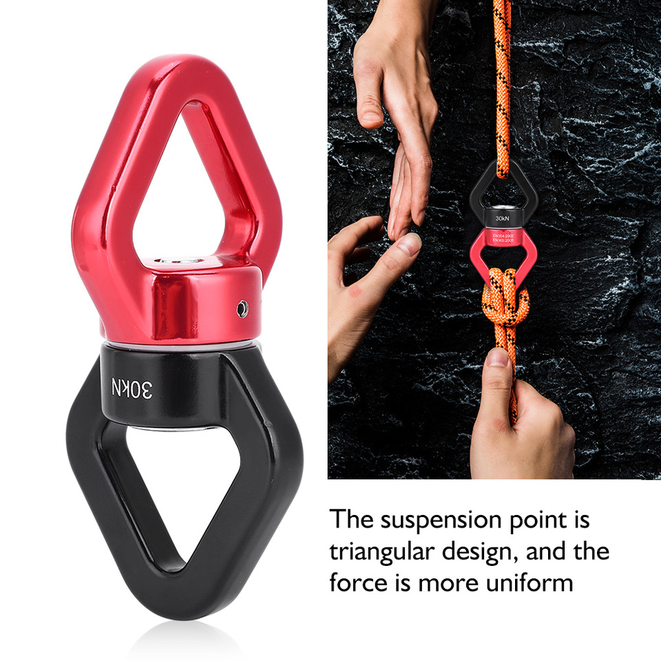 Rope Swivel Safety Rotator Climbing Swivel 30KN Climbing Yoga Swivel Safety Rotational Device Rotator Multi function Connector