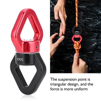 30kN Rope Swivel Safety Rotator for Climbing & Yoga 1
