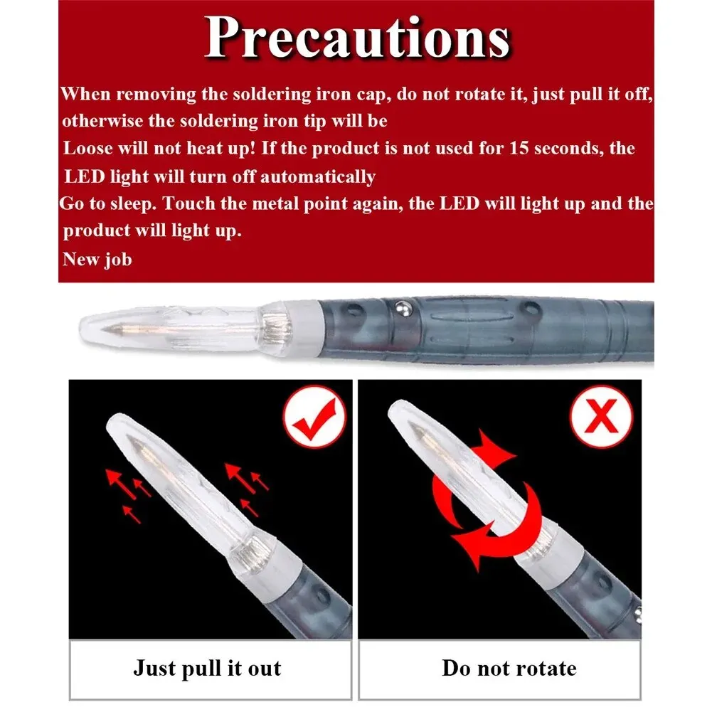 Soldering Iron 5V USB Soldering Iron Professional Electric Heating Tools Rework With Indicator Light Handle Welding Gun BGA Repair