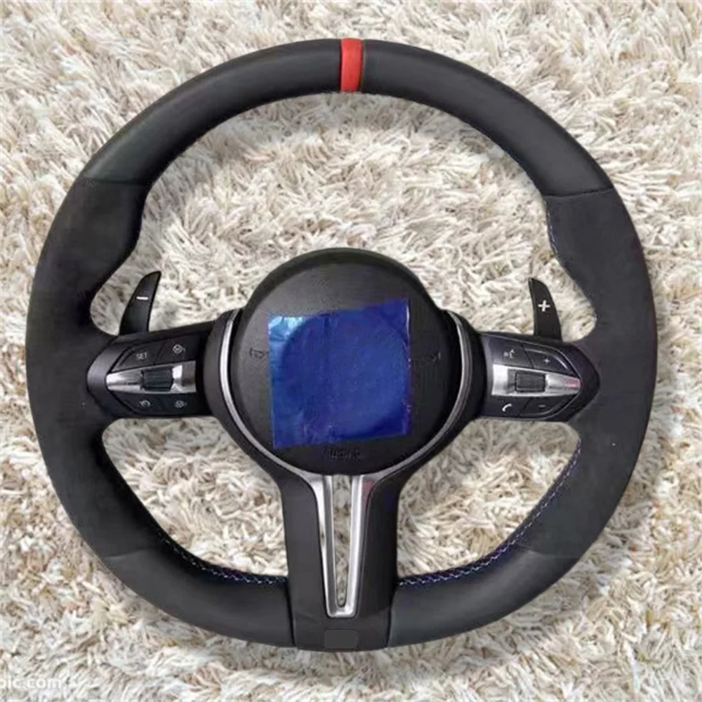 

Автомобильное рулевое колесо из замши для BMW F10 F11 F01 F02 F03 F04 F05 F86 F30 F31 F20 F21 F22 F25 F26 F15 F16 F35 F36 F32 M3 M6