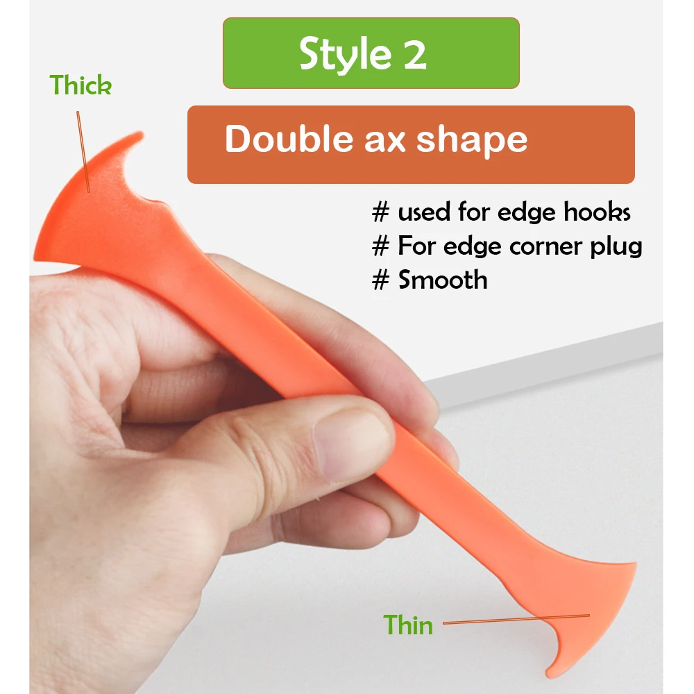 3Pcs Vinyl Car Wrap Tool Micro Stick Squeegee Window Tinting Kit Corner Scraper Curves Slot Tucking Tool Gap Film Cutter