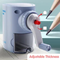 Adjustable Thickness Hand Cranked Pencil Sharpener for Students and Children Automatic Lead Drawing Color Lead Special Sharpenin 6