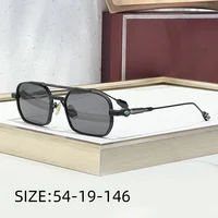 Lunettes de soleil de luxe Deaver, incrustation de pierres précieuses faites à la main, style aviateur rétro, UV400, pour hommes et femmes 4