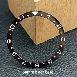 Luminous Ceramic Watch Bezel Insert - Luxury Accessory in Flat Black (NO.16)