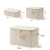 Foldable Fabric Quilt Storage Bin Clothes Wardrobe Underwear Pouch Waterproof Storage Travel Bag Closet Organizer For Home 6