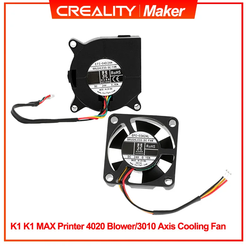 CREALITY K1 / K1 MAX 3D Printer Fan 3010 Axial Fan /4020 Blower Fan 24V  Hotend Cooling Fan 3D Printer Accessories