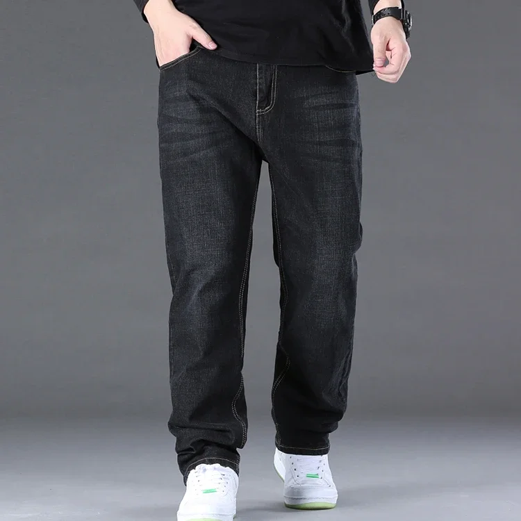 Jeans for Men Big Size 28-50 Denim Fabric Large Size Pants for 45-150kg Jeans Hombre Wide Leg Jeans Pantalon Homme 4
