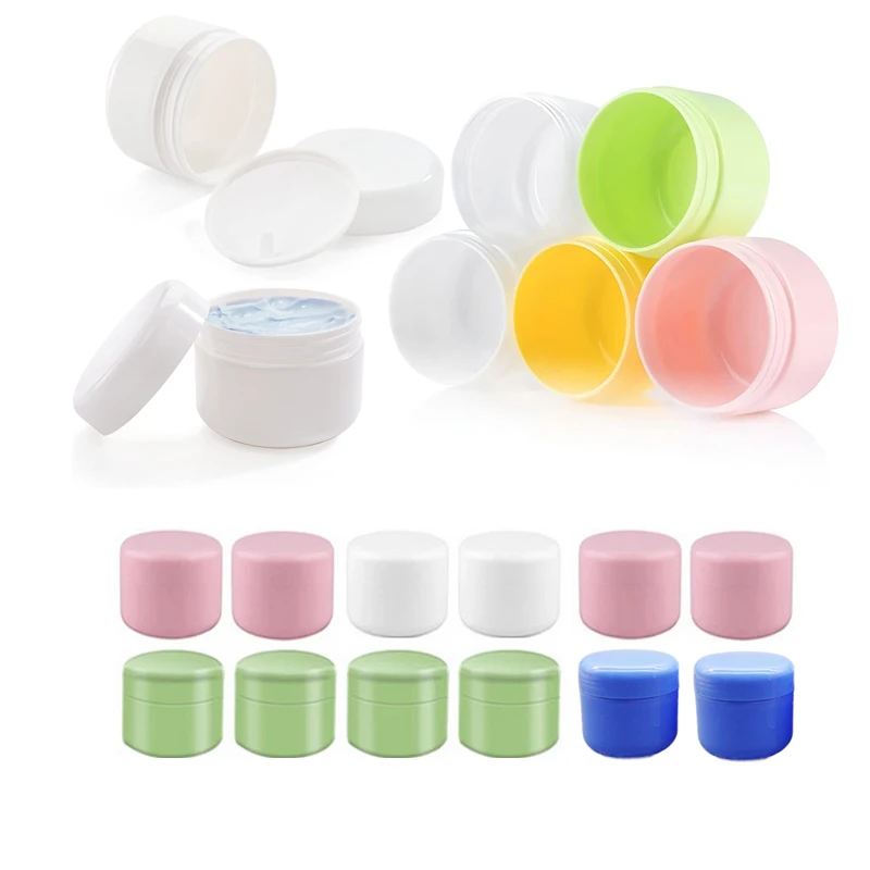 라이너가 있는 화장품 항아리 10g 20g 30g 50g 100g 샘플 병 크림 용기 로션 냄비 BPA 무료, 메이크업 여행용 병