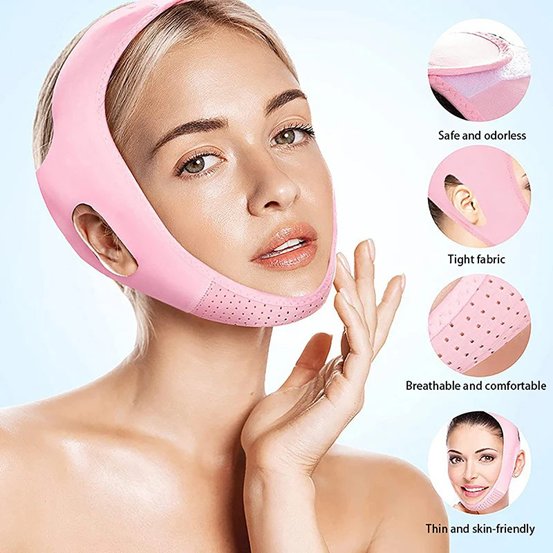 

Double Chin Face Slimming Mask Improve Facial Wrinkle Lifting And Firming Mask V-Line Face Shaping Bandage Breathable V Band