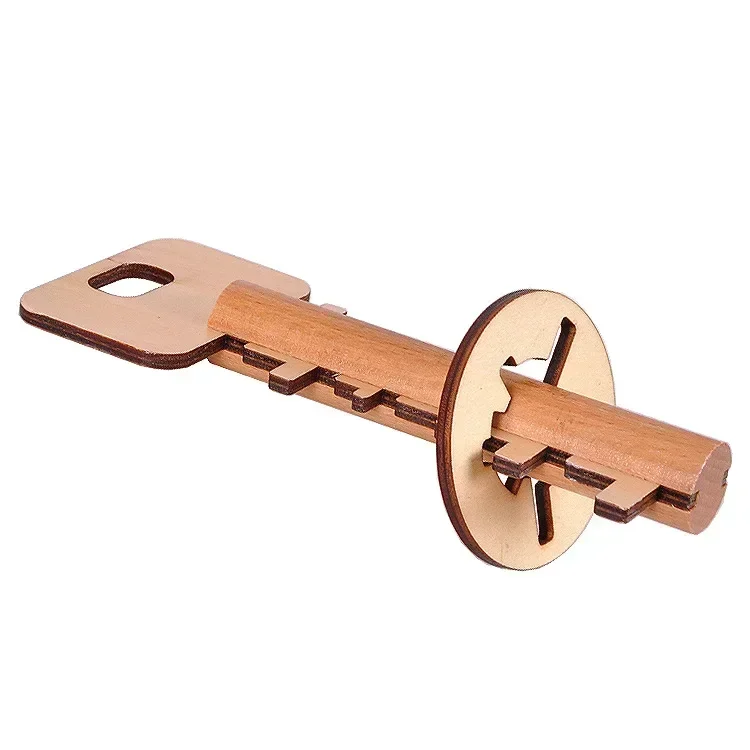 Wooden Puzzle Toys, Educational Puzzles, Intelligent Unlock Wooden Kong Ming Lock