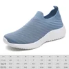 Women Running Sneakers Slip On Knit Tennis Workout Sneakers Memory Foam Lightweight for Workout Yoga 6