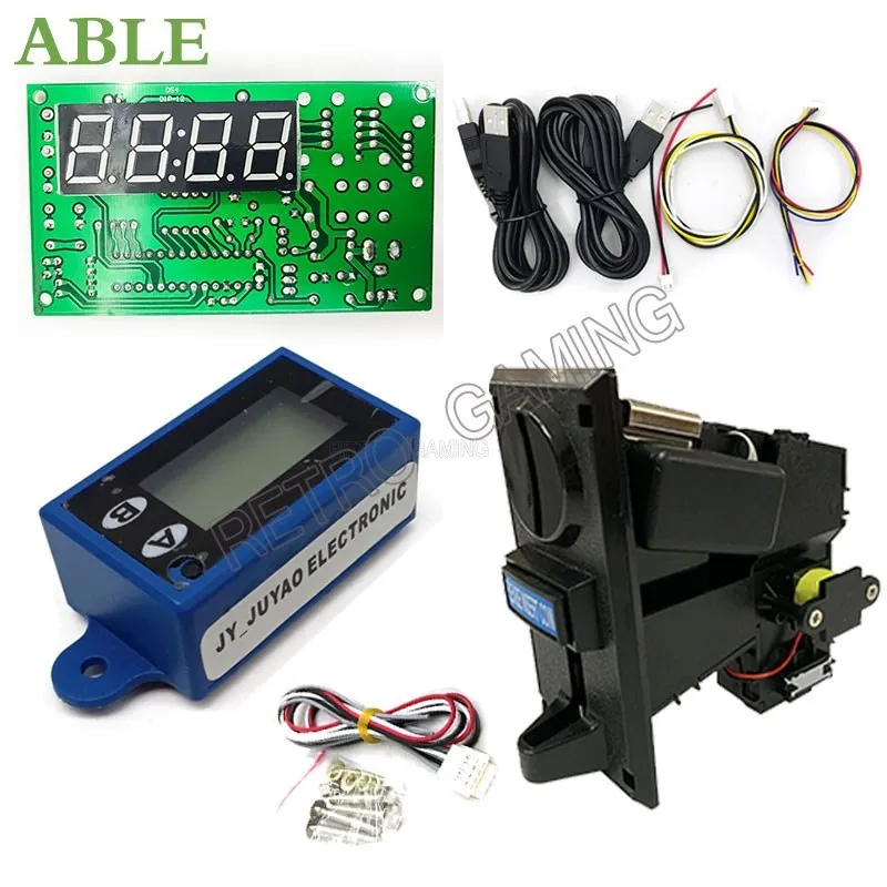 Multi Gettoniera Mini 7 Cifre Contatore Lcd Dc 5V-18V Kit Scheda Timer Per Distributore Automatico Arcade Game Cabinet Parts