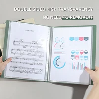 A4 Side-Loading Document Folder Multi-Layer Transparent  Organizer Paper Holder Sheet Music Binder with Dividers 20/30/40/60Page 2