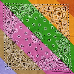 Gradient Paisley Cotton Bandana Scarf - Unisex Fashion Accessory (Colorful 1)