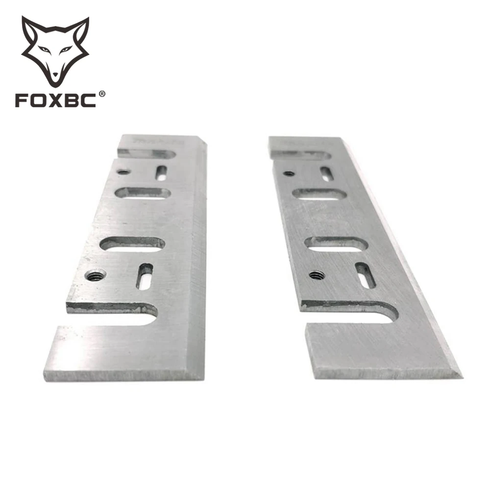 FOXBC 110mm HSS Planer Blade 110mm x 29mm x 3mm for interskol R-110/p110-01 Planer Knife Tool 4PCS woodworking tools planer blades