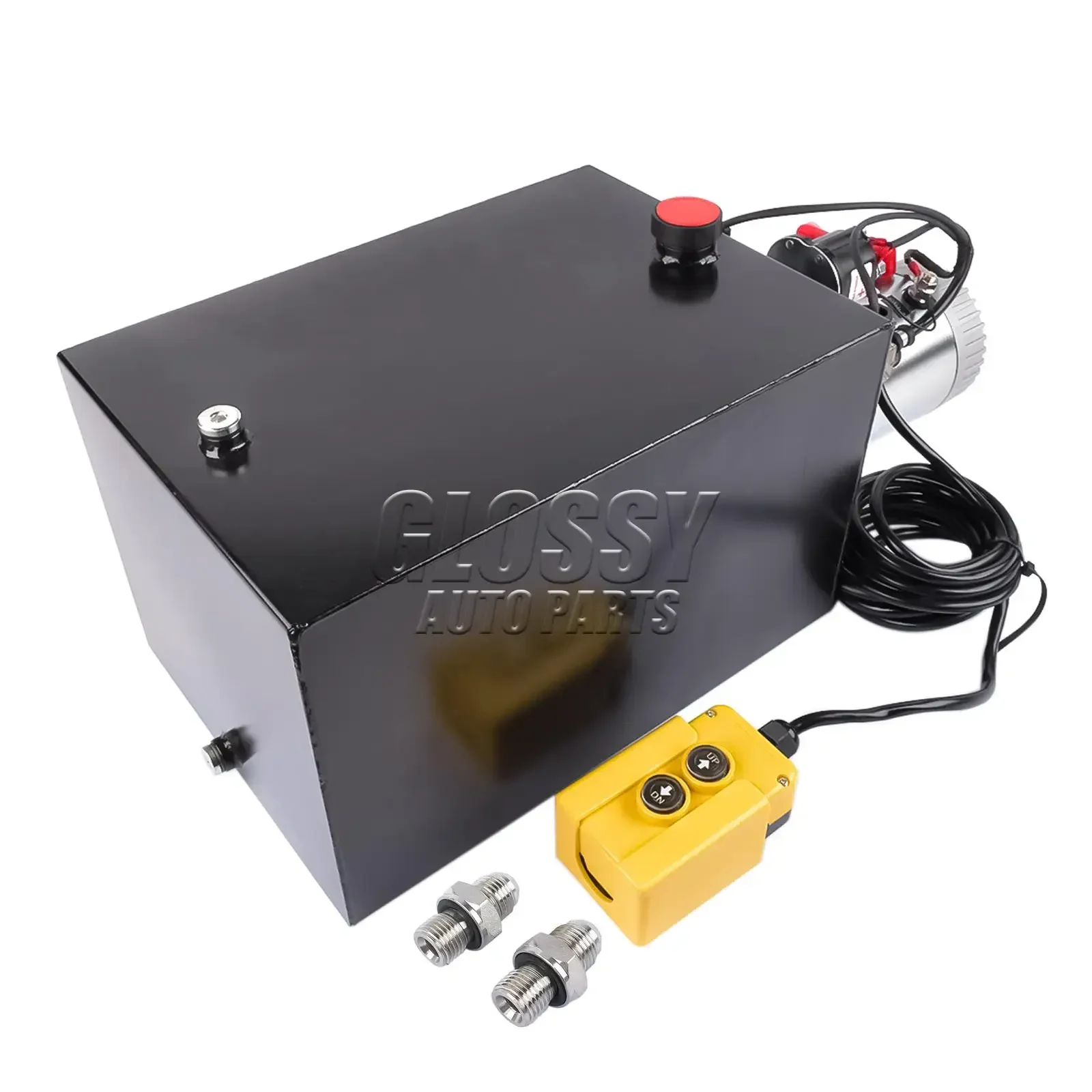 AP03 20 Quart Hydraulic Power Unit 12V DC Double Acting Hydraulic Dump Trailer Pump 6