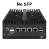 Firewall Mini PC Intel i7 13620H 13420H 8505 2*DDR5 NVMe 4xi226-V 2.5G LAN 4*10G 2*10G SFP+ Industrial Computer Server Proxmox 6
