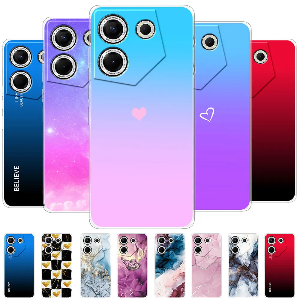 Per Tecno Camon 20 Pro 5G Custodia Trasparente Per Telefono O Tecno Camon 20 Coque Custodia Protettiva In Silicone Morbido Per Tecno Camon 20 Pro Fund