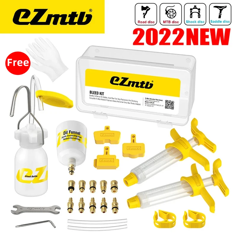 

EZMTB Bicycle Hydraulic Brake Bleed Kit Disc Brake Oil Bleed Repair Tools For SRAM SHIMANO ZOOM AVID Pro MTB Road Bike Multitool