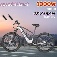Nathaniel Electric Bicycle 1000W motor 48V 45Ah lithium battery Electric bike 27.5 inch tire city commuting riding Adult E bike