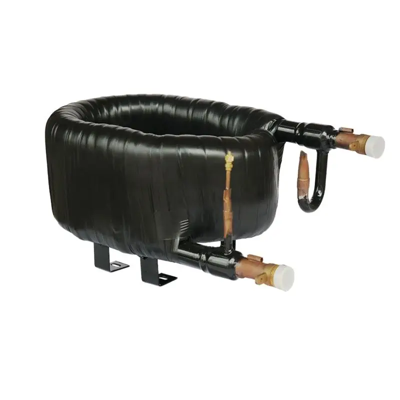 ! 2.5HP Steel Outer Pipe and Copper Inner Pipe Tube In Tube Condenser, Coaxial Heat Exchanger