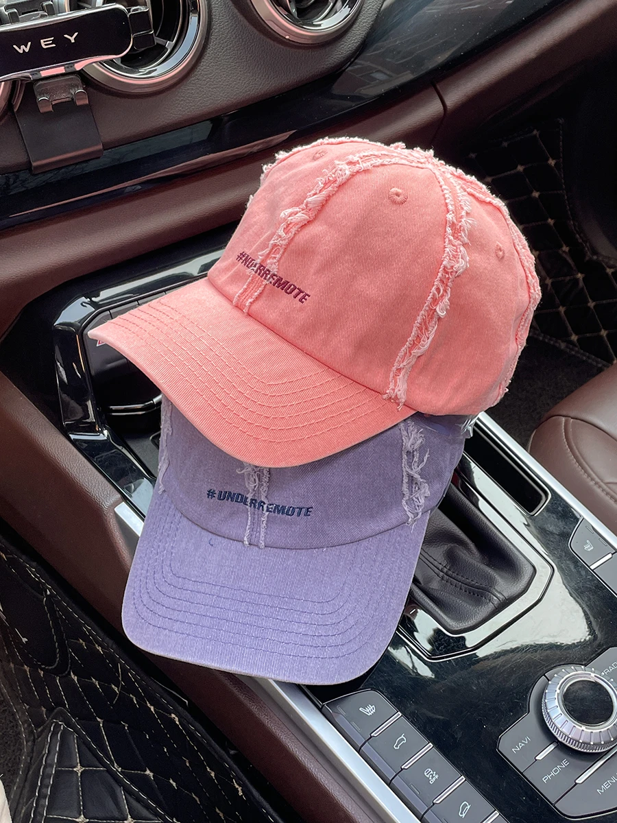 Wide Brim Couple Peaked Cap Women's Furry Big Head Baseball Cap All-Season Sunshield Soft Top Hat