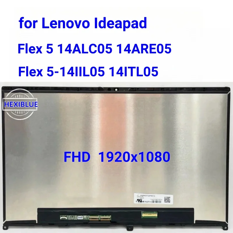 

Для Lenovo Ideapad Flex 5 14IIL05 14ITL05 14ARE05 ALC05 14-дюймовый ЖК-экран панель сенсорный дигитайзер стекло в сборе