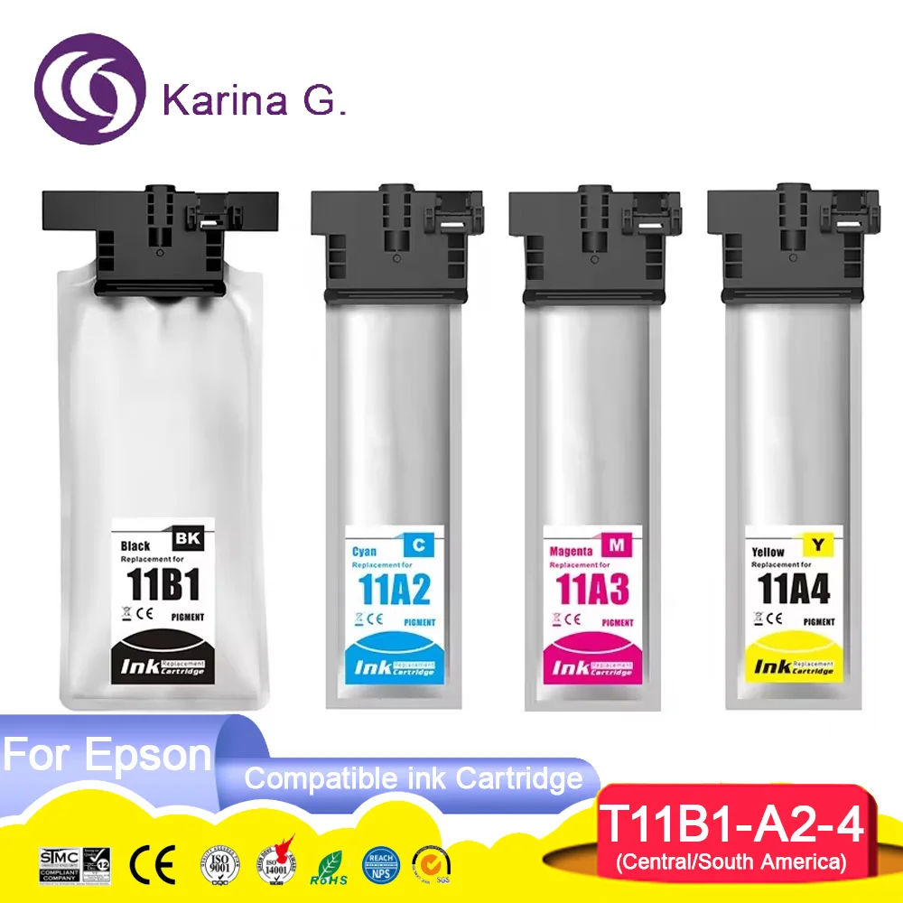 T11B1 T11A2 T11A3 T11A4 T11A1 Premium Color Compatible Ink Bag Cartridge for WF