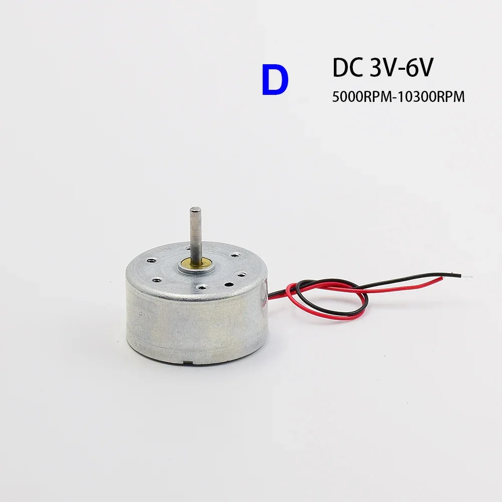 Micro 24mm Round RF-300 Round Motor DC 3V- 6V 3.7V 5.9V for Car Audio AV CD DVD Player Toy Fan