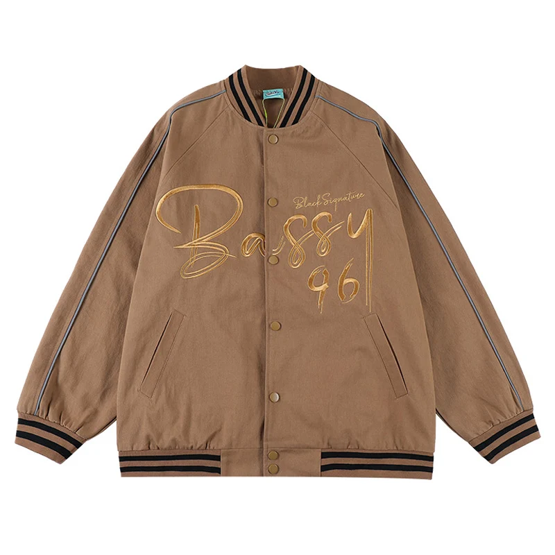 

Hip Hop Varsity Jacket Letter Embroiderey Bomber Jacket Men 2022 Spring Streetwear Fashion Baseball Coat Unisex Outwear Clothes