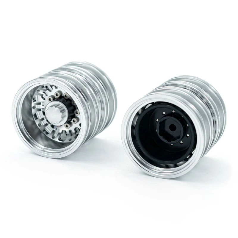 Moyeu De Roue Métallique Avant/arrière Pour Camion RC 1/14 - Compatible Tamiya Scania 770S, Volvo FH16