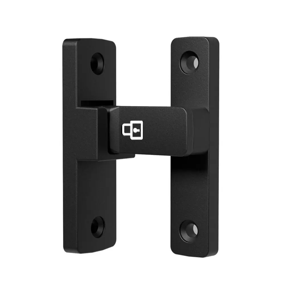Luminous Door Buckle Zinc Alloy Non Perforated Anti-theft Door Latch 90&deg;/180&deg; Sliding Lock Positioning Latch Hardware